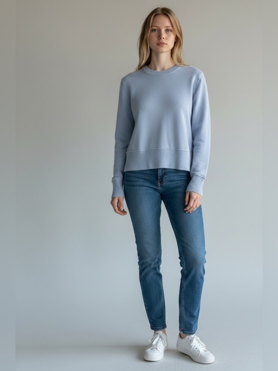 Club Monaco Sweaters - Club Monaco extra Soft Blue Crew Neck cashmere Sweater siz S/P cottage old money